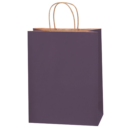 10 x 5 x 13" Purple Tinted Shopping Bags