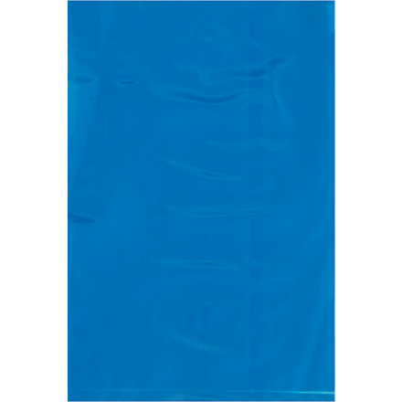 6 x 9" - 2 Mil Blue Flat Poly Bags (100 Pack)