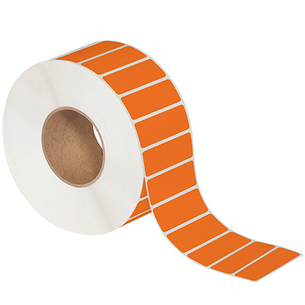 3 x 1" Orange Direct Thermal Labels