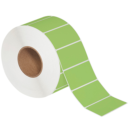 4 x 2" Green Direct Thermal Labels